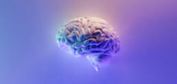 brain illustration violet